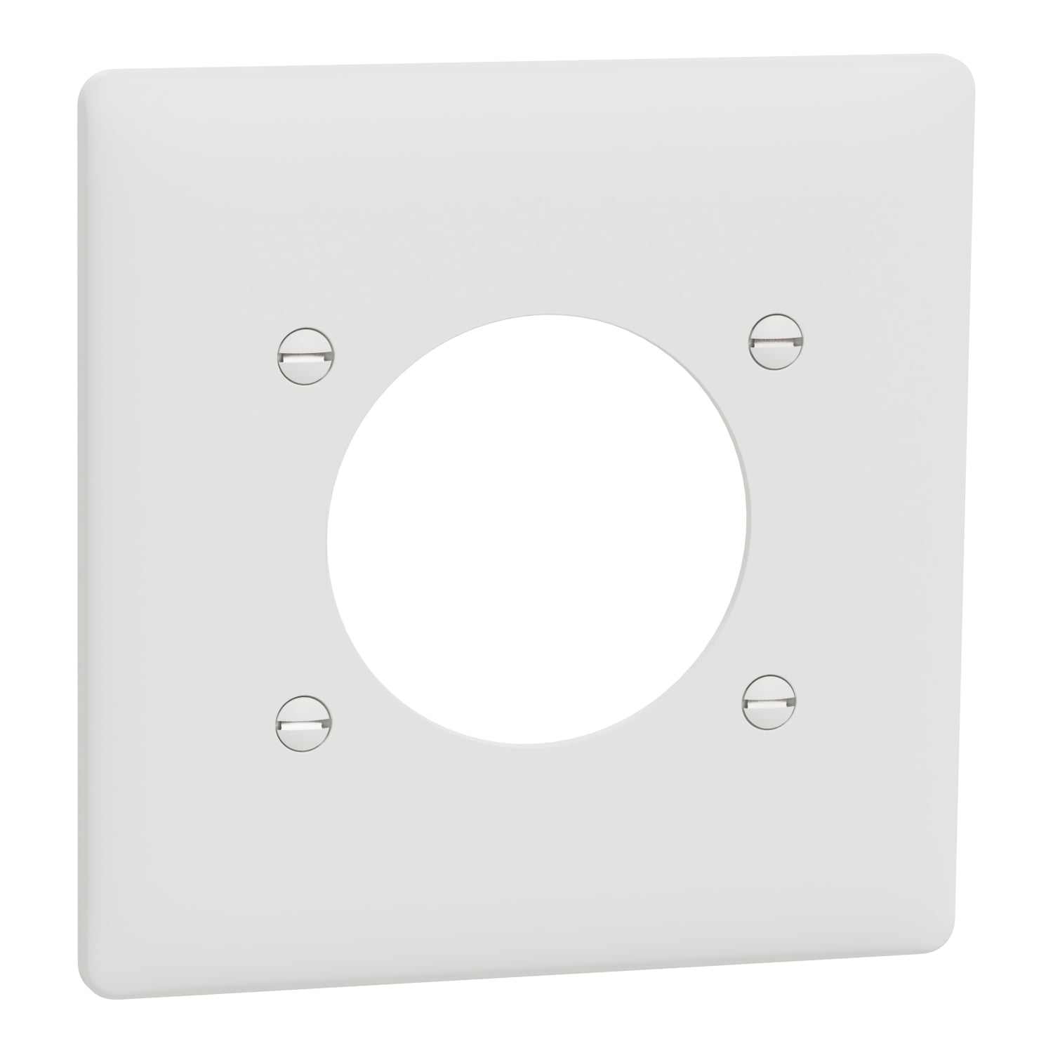 Cover frame, X Series, 1 gang, for dryer/range outlet, white, matte finish