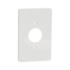 Cover frame, X Series, for socket-outlet, 1 gang, screw fixed, mid sized, white, matte finish