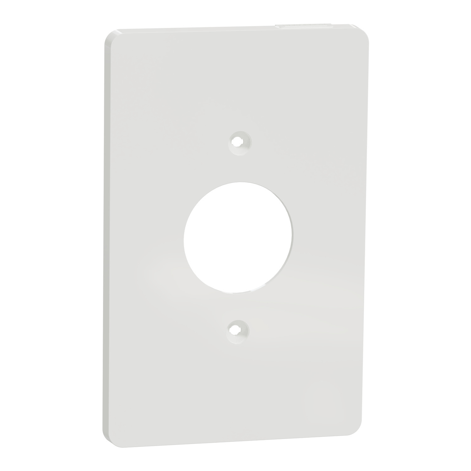 Cover frame, X Series, for socket-outlet, 1 gang, screw fixed, mid sized plus, white, matte finish