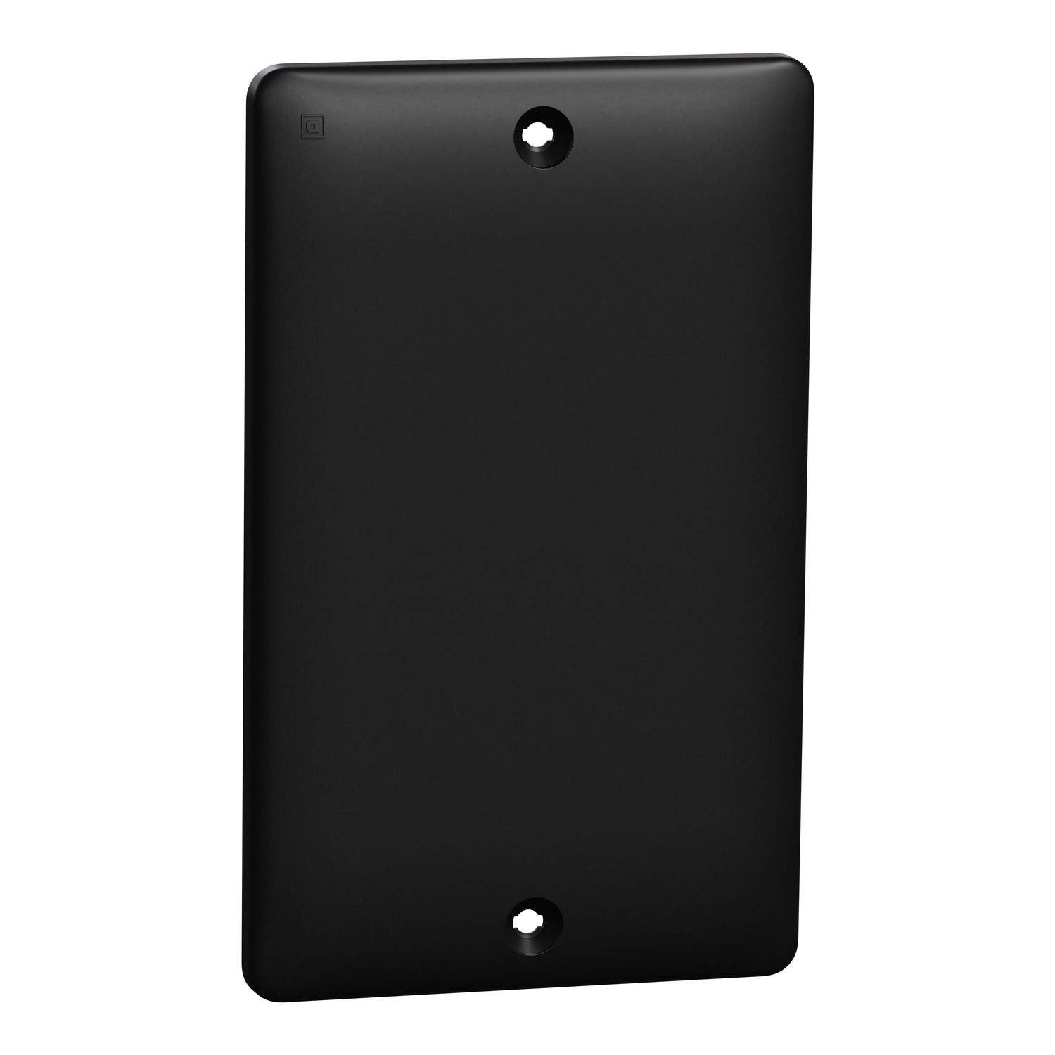 Blank plate, X Series, 1 gang, black, matte finish