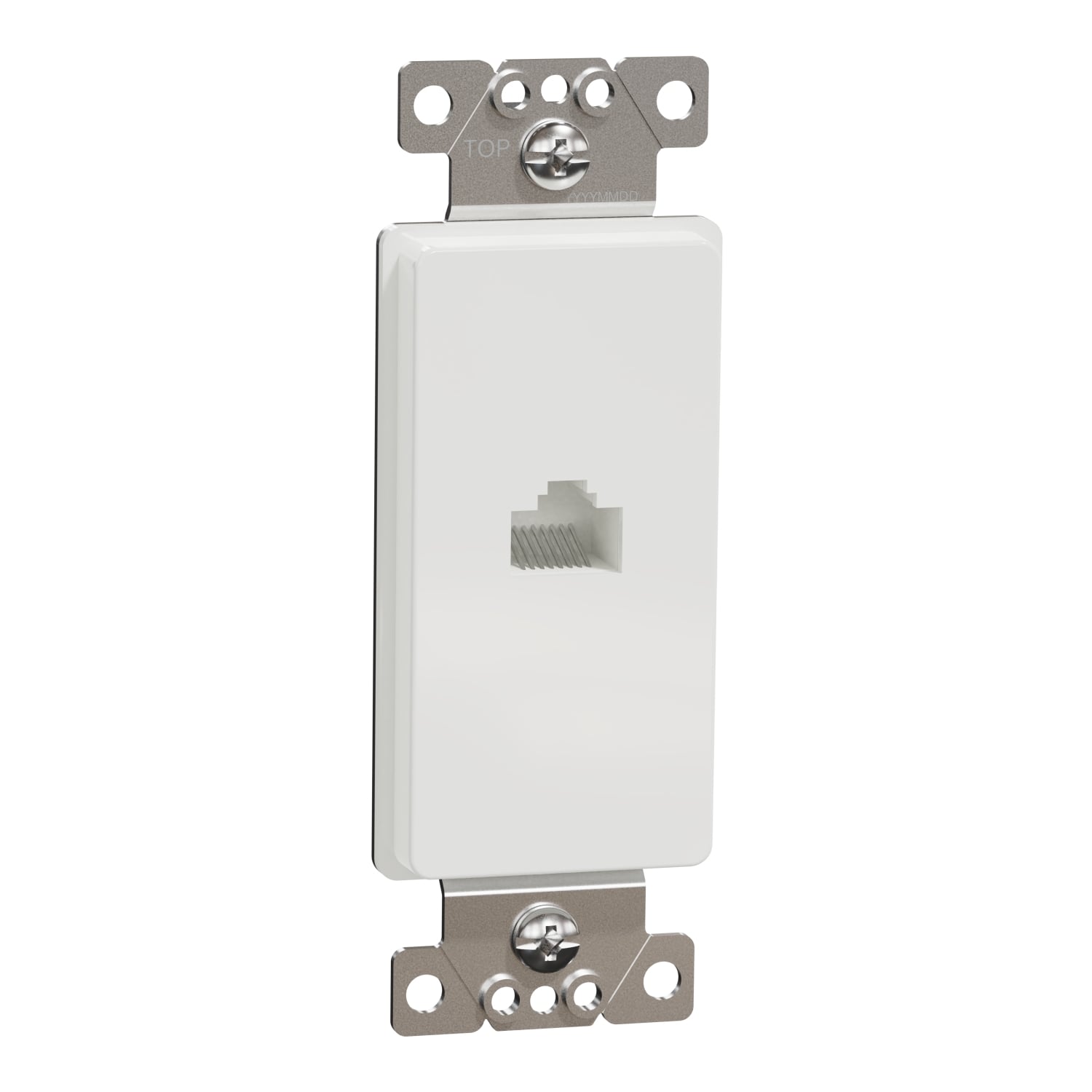 Data socket, X Series, RJ45, Cat 6, UPT, white, matte finish