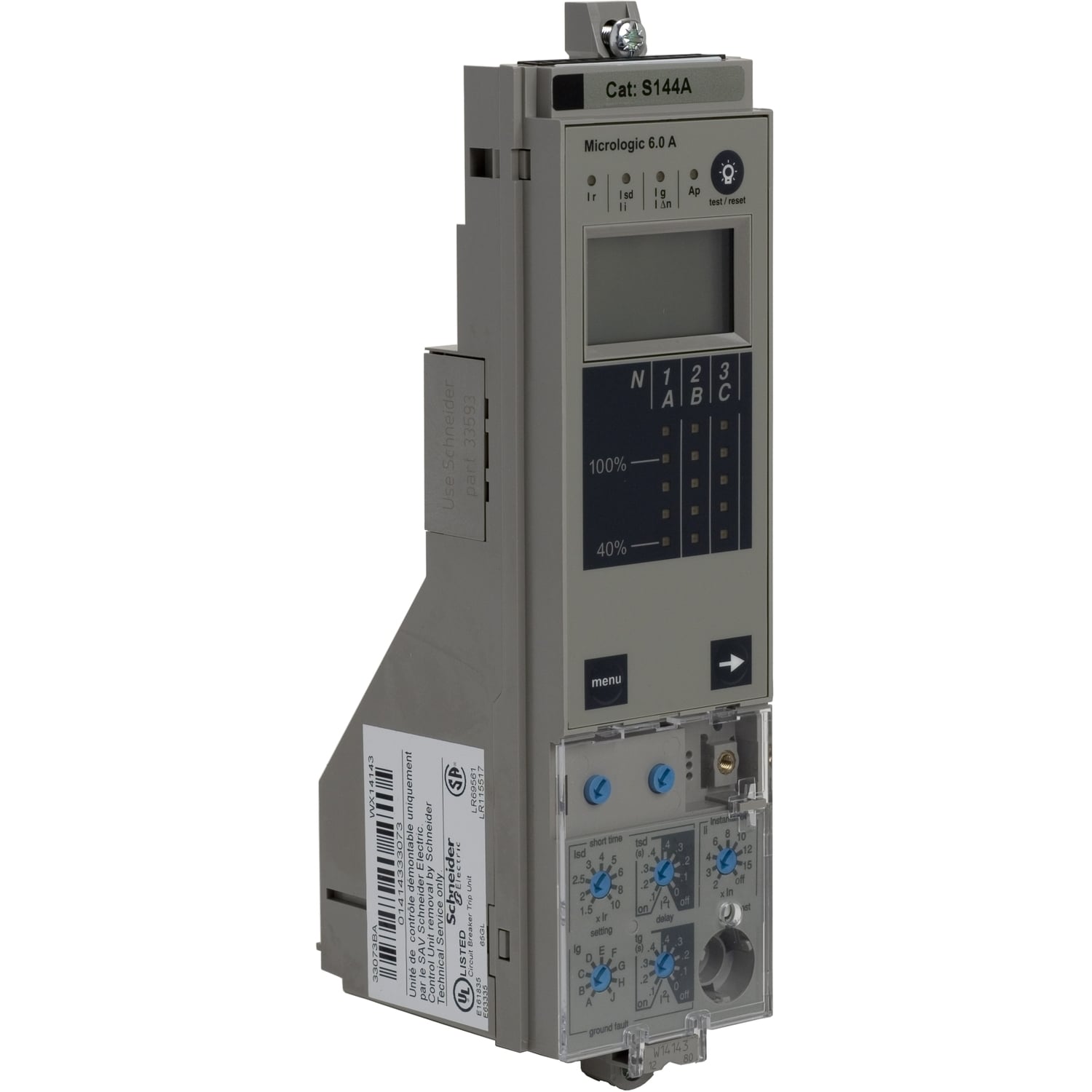 Trip unit, PowerPact P, R, with rating plug, Micrologic 6.0, LSIG protection