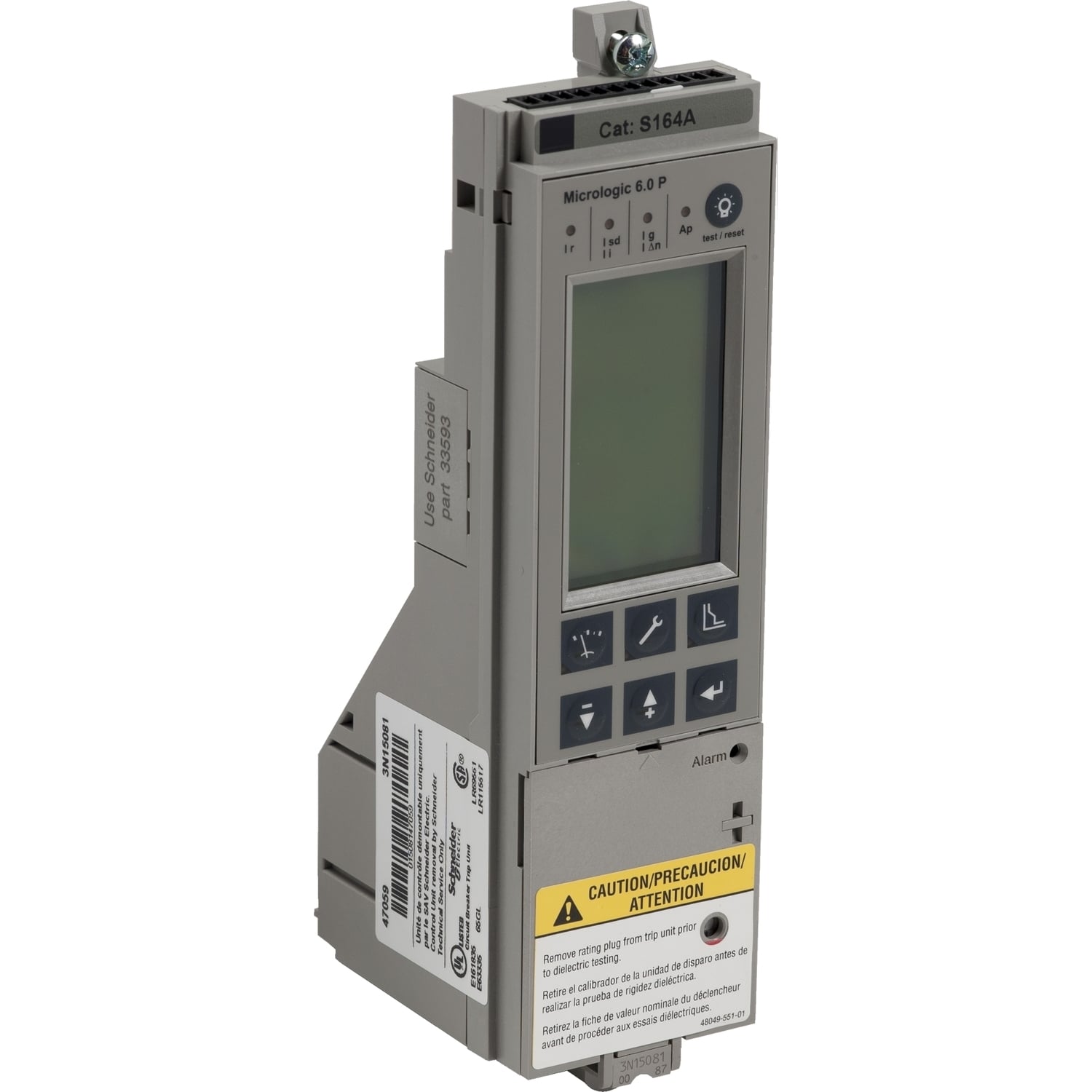 Trip unit, PowerPact P, R, with rating plug, Micrologic 6.0P, LSIG protection, metering and advanced protection