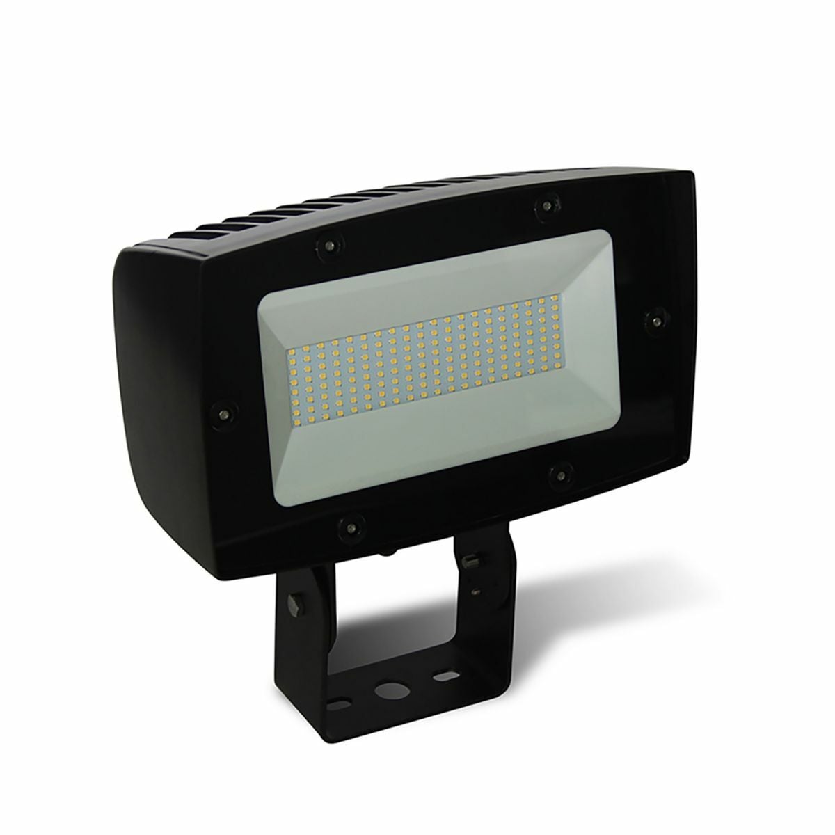 LED, 300W, 4000K, Wide Flood Optics, Textured Dark Bronze