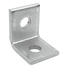 Fitting, 90 Degree, Height 2-1/4 Inches, Base Length 1-5/8 Inches, Width 1-5/8 Inches, Hole Diameter 9/16 Inches, Hot-Dip Galvanized Steel