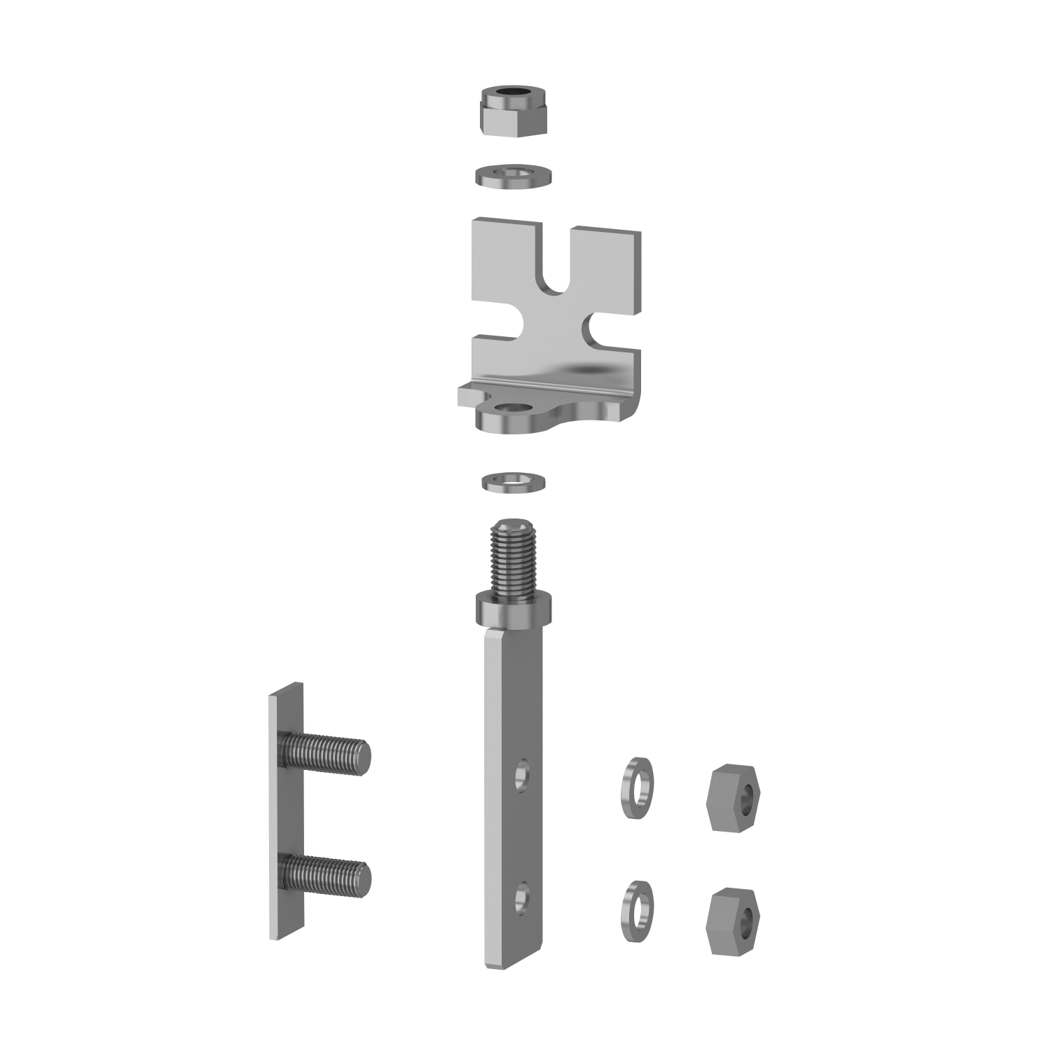 Telemecanique Safety light curtains XUSL, Swivel bracket with end caps, 4 fixing brackets set