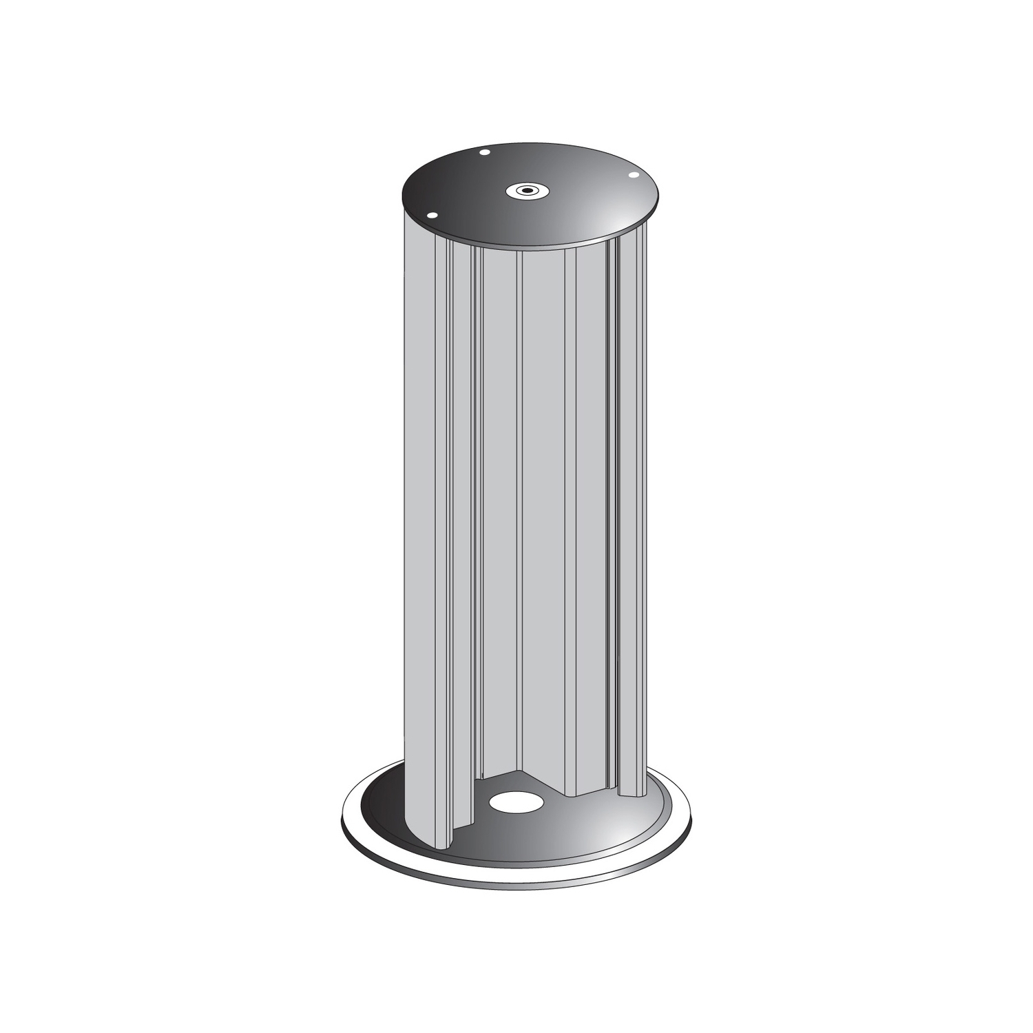 Telemecanique Safety light curtains XUSL, Column without mirror 1000 mm for light curtains, Hp = 610 mm