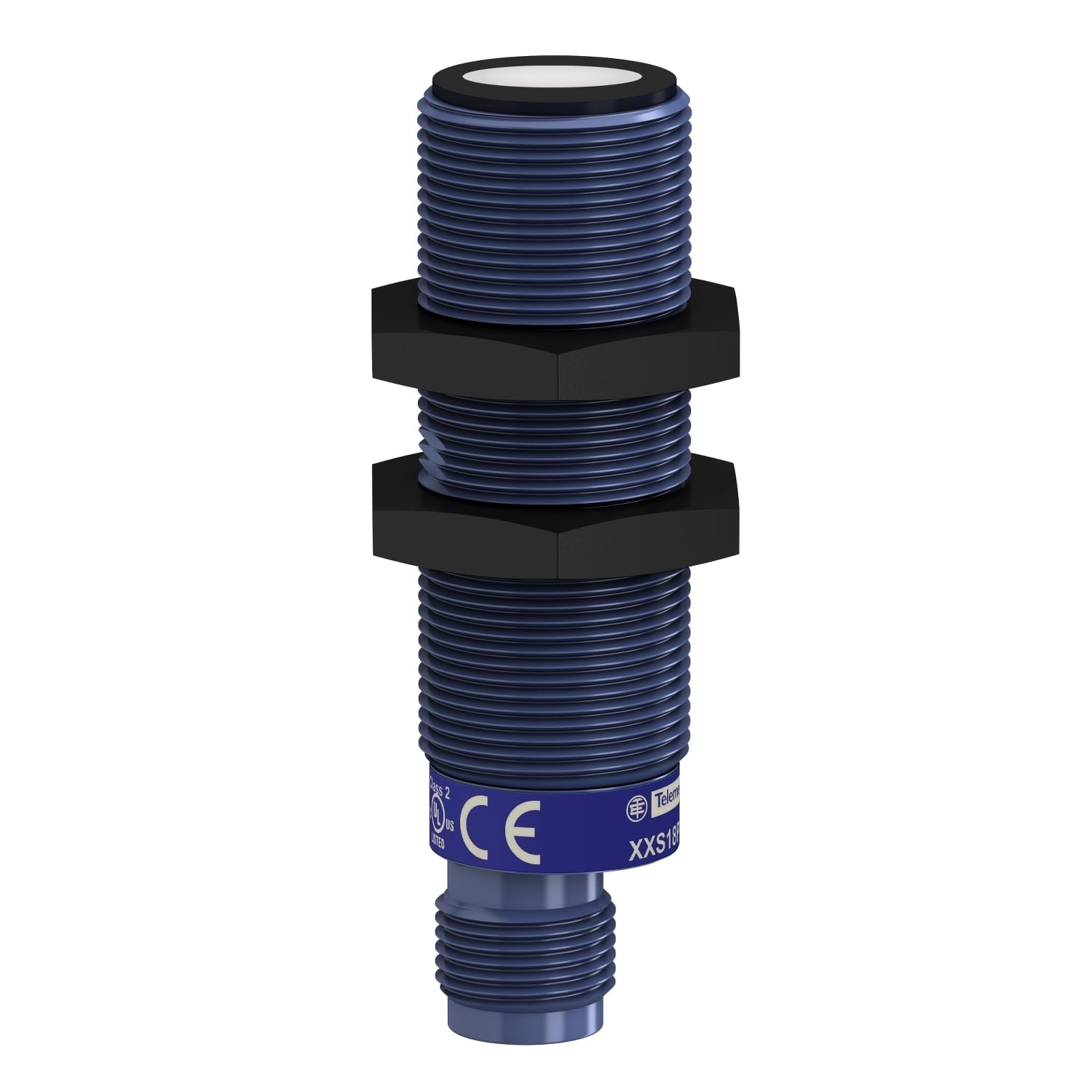 Ultrasonic sensors XX, ultrasonic sensor cylindrical M18, Sn=1 m, analog 0 10 V, SYNC, connector M12