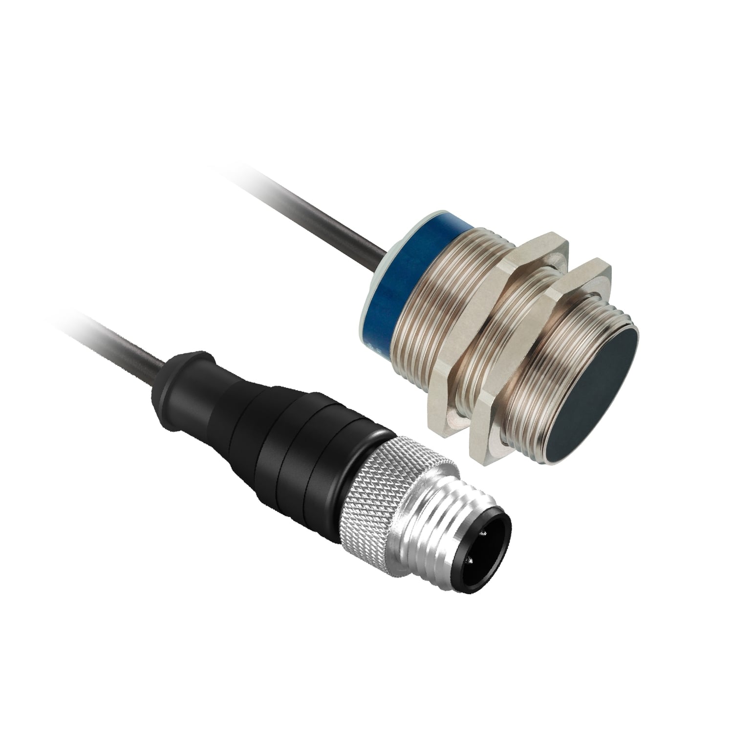 Inductive proximity sensors XS, inductive sensor XS6 M30, L62mm, brass, Sn15mm, 24...240VAC/DC, 7/8" -0.15 m