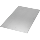 Aluminum H-style solid flanged cover 18 inches width horizontal bend 45 degree 12 inches radius
