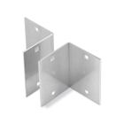 Aluminum 6 inches side rail height box to tray plate
