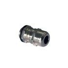 EMC Cable Gland, Thread Size 1-1/2 Inch NPT, Cable Range 30 to 38mm, Shield Range 26 to 34mm, Thread Length 22mm, Nickel Plated Brass