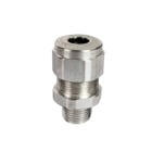 Industrial Strain-Relief Fitting, Hub Size 1/2 Inch NPT, Cable Range 8.25 to 13.34mm, CSA and UL Listed, Outer Diameter 34.29mm, Aluminum