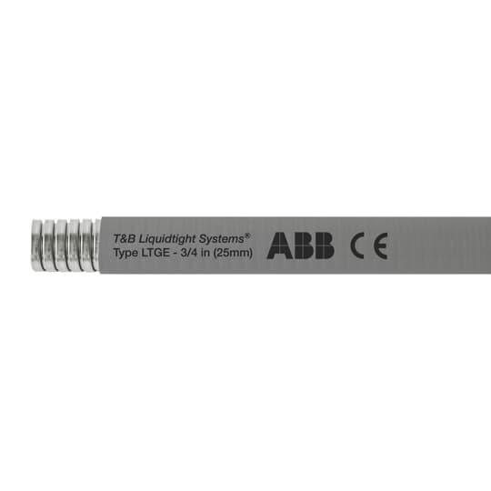 Liquid Tight Flexible Metallic Conduit, General Purpose, Galvanised Steel Core with PVC Jacket, Conduit Size 4 Inch, Length 8 Meters/25 Feet, Working Temperature -20 to 80 Degrees C, Compliant to RoHS, Gray