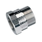 Adapter, Reducer, M25 Male Thread to M20 Female Thread, Suitable for Use in Zones 1, 2 , 21, and 22, Ex e and Ex d, UL1203, Nickel Plated Brass