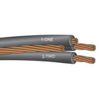 1/0 QUAD CU 600V SRV DRP Conductors are stranded, bare soft drawn copper, insulated with heat, moisture and sunlight resistant crosslinked polyethylene (type XHHW-2 or RW90). The neutral is solid or stranded bare, hard drawn copper.