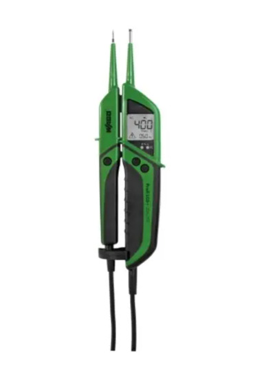 Profi LCD+ - 2-pole voltage tester with LCD display - removable test probes - 4mm diameter - Wago (206 series) - 2-poles (2P)