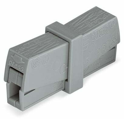 PUSHWIRE® 224 Dual-Squeeze Inline Connector; Gray; Box of 50 pieces