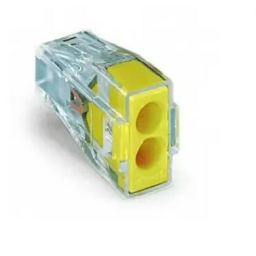 PUSHWIRE®  splicing connector; 2-conductor; yellowBag of 500 pieces