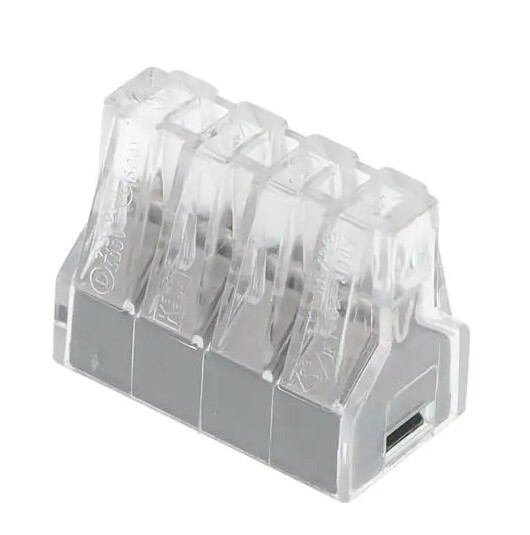 PUSHWIRE®  splicing connector; 8-conductor; dark grayBag of 2500
