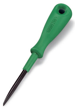 Operating tool; Blade: 3.5 x 0.5 mm; with a partially insulated shaft; short