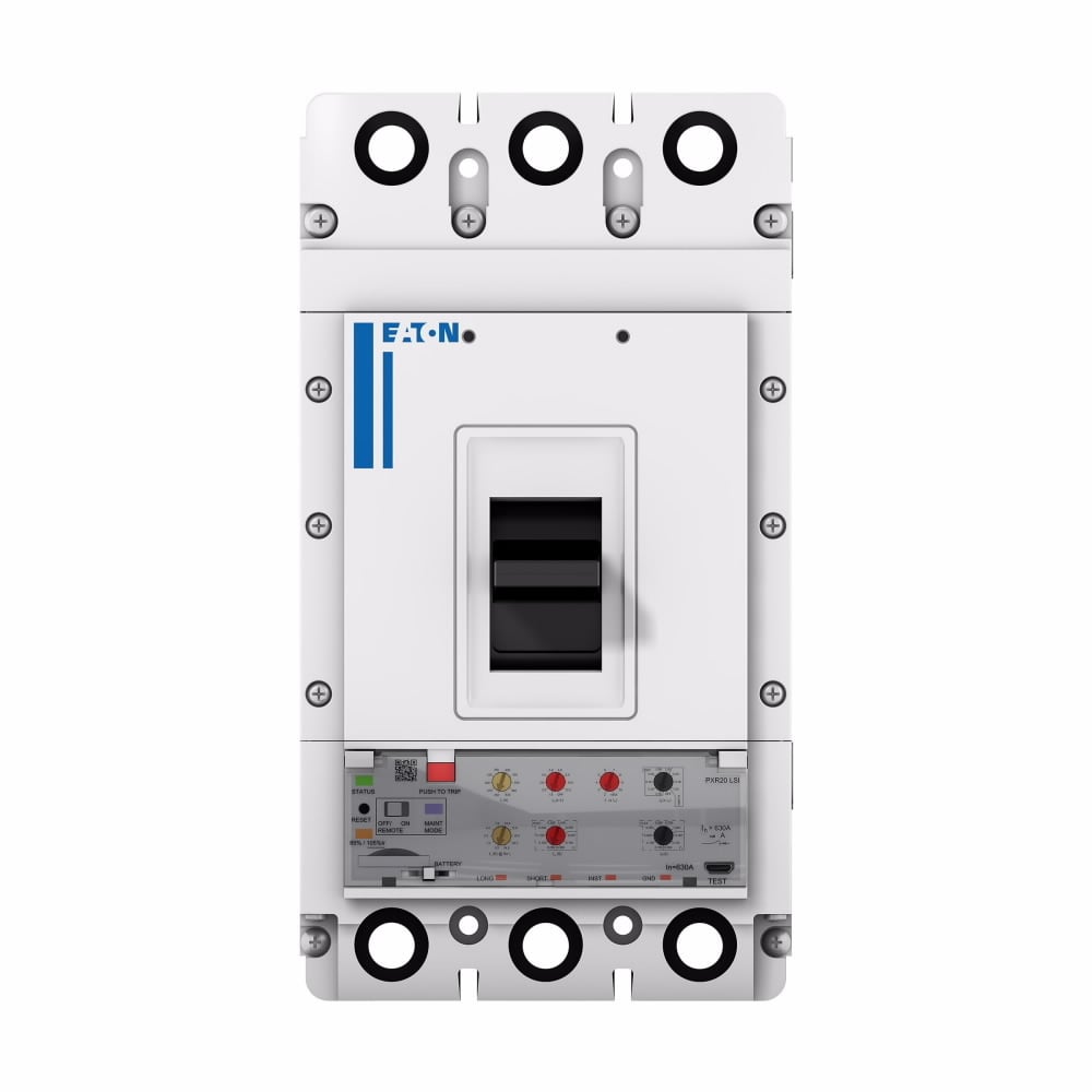 Power Defense Globally Rated, Frame 3, Three Pole, 400A, 25kA/480V, PXR20D LSIG w/ Modbus RTU, ZSI and Relays, Std Line Load Term (PDG3X3TA400)
