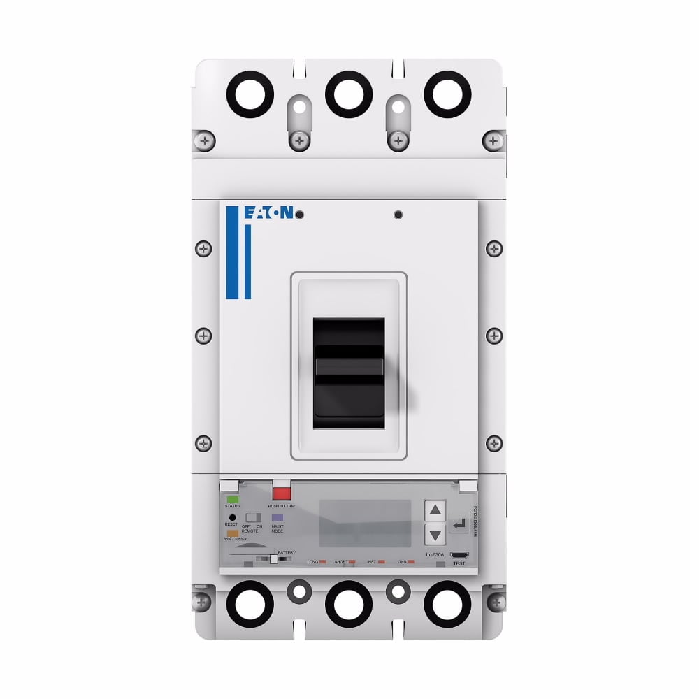 Power Defense Globally Rated 100% UL, Frame 3, Three Pole, 400A-High, 65kA/480V, PXR25 LSI w/ Modbus RTU and Relays, Std Line Load Term (PDG3X3TA401H)