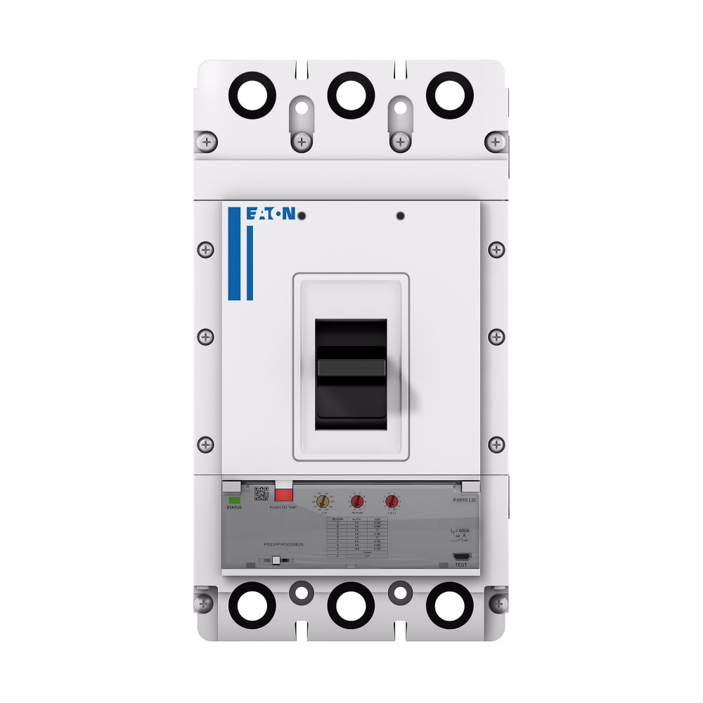 Power Defense Globally Rated 100% UL, Frame 3, Three Pole, 400A-High, 65kA/480V, PXR10 LSI TU, Std Line Load Term (PDG3X3TA401H)