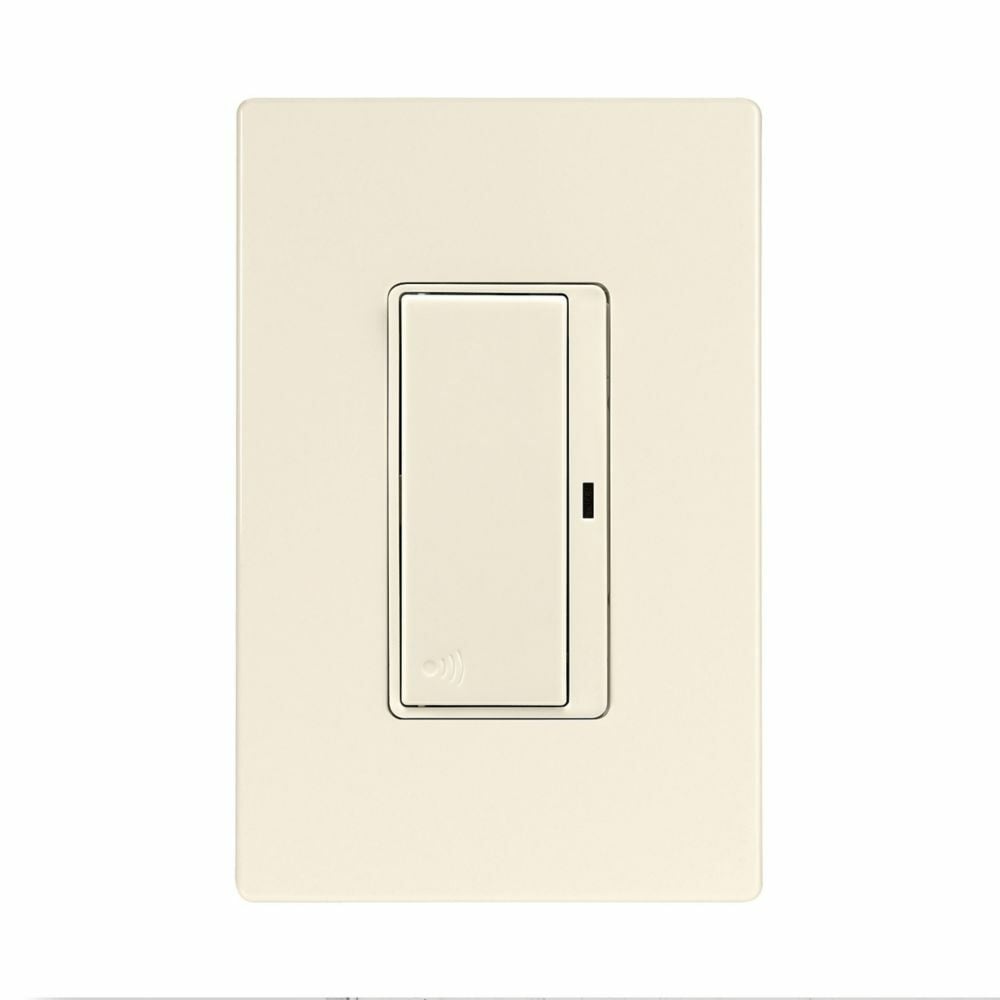 Eaton Z-Wave plus decorator switch, Power Failure Memory, 15A, 120V, Light almond, 60 Hz, LED, CFL, incandescent, MLV, ELV, fluorescent, and halogen, Single-pole, Three-way, Multi-location, Used with RF9517