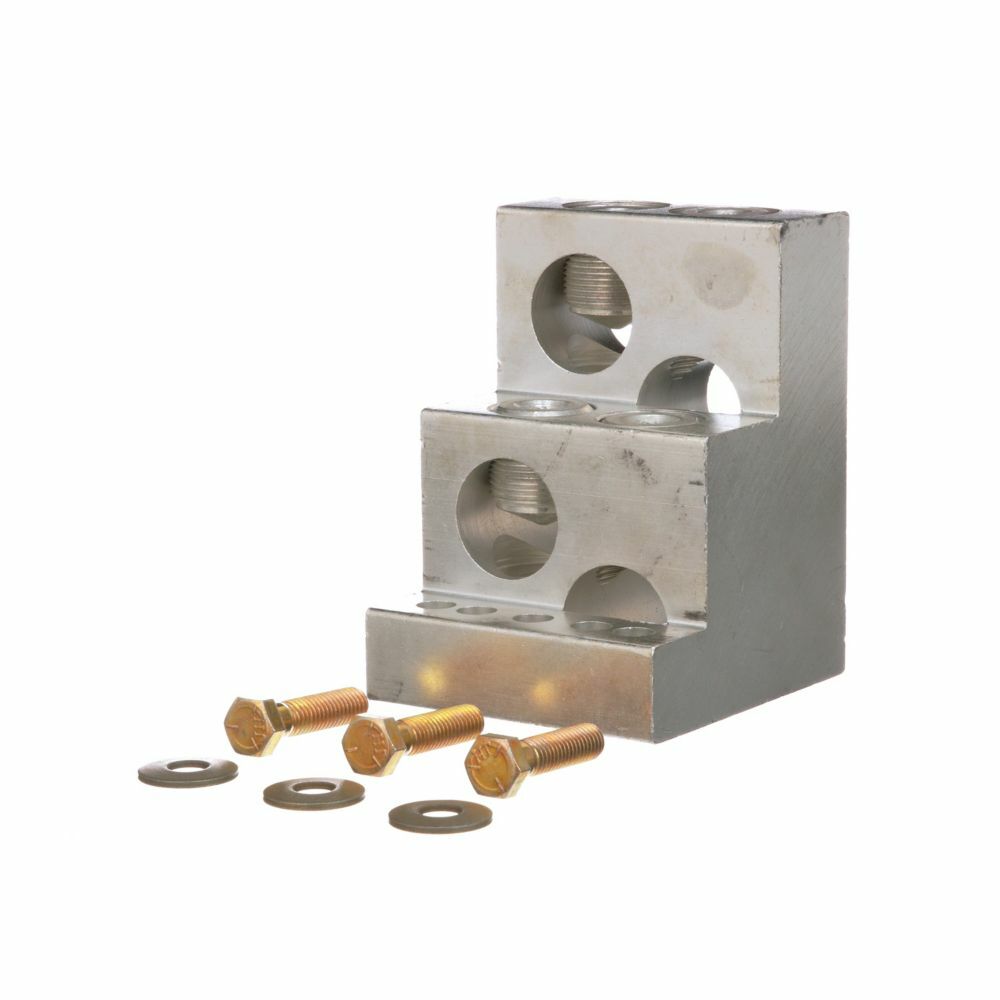 Eaton Power Defense molded case circuit breakers electrical aftermarket accessoryterminal, Terminal, Qty 1 with Imperial hardware, 1600 A, (4) 500-1000 kcmil, PD6 Global, Frame J-K, Tunnel terminal, Aluminum, Frame 6