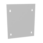 Blank Flush Cover Type 1 8x10 Screw Cover ANSI 61 Gray Steel Flange 3/4 Inch on All Sides