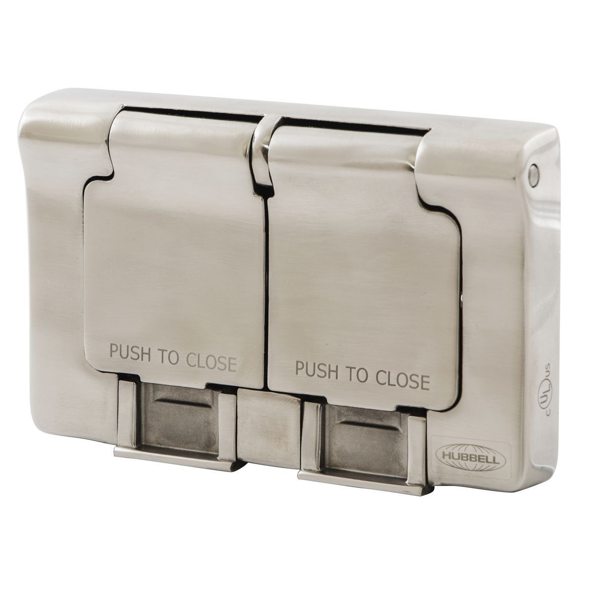 1 Gang, Stainless Steel Duplex Cover, 4X