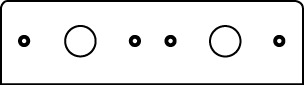 DBL GANG PLATE W/2 3/4IN KO