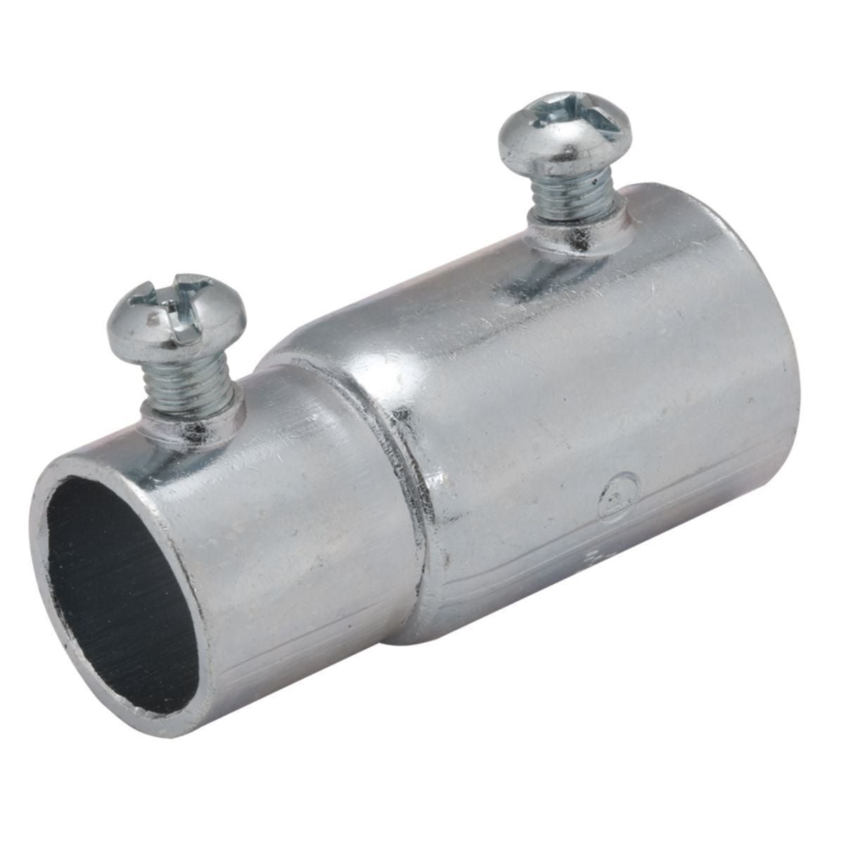 Rigid-EMT Couplings, Set Screw Steel, 1/2 In. Trade Size