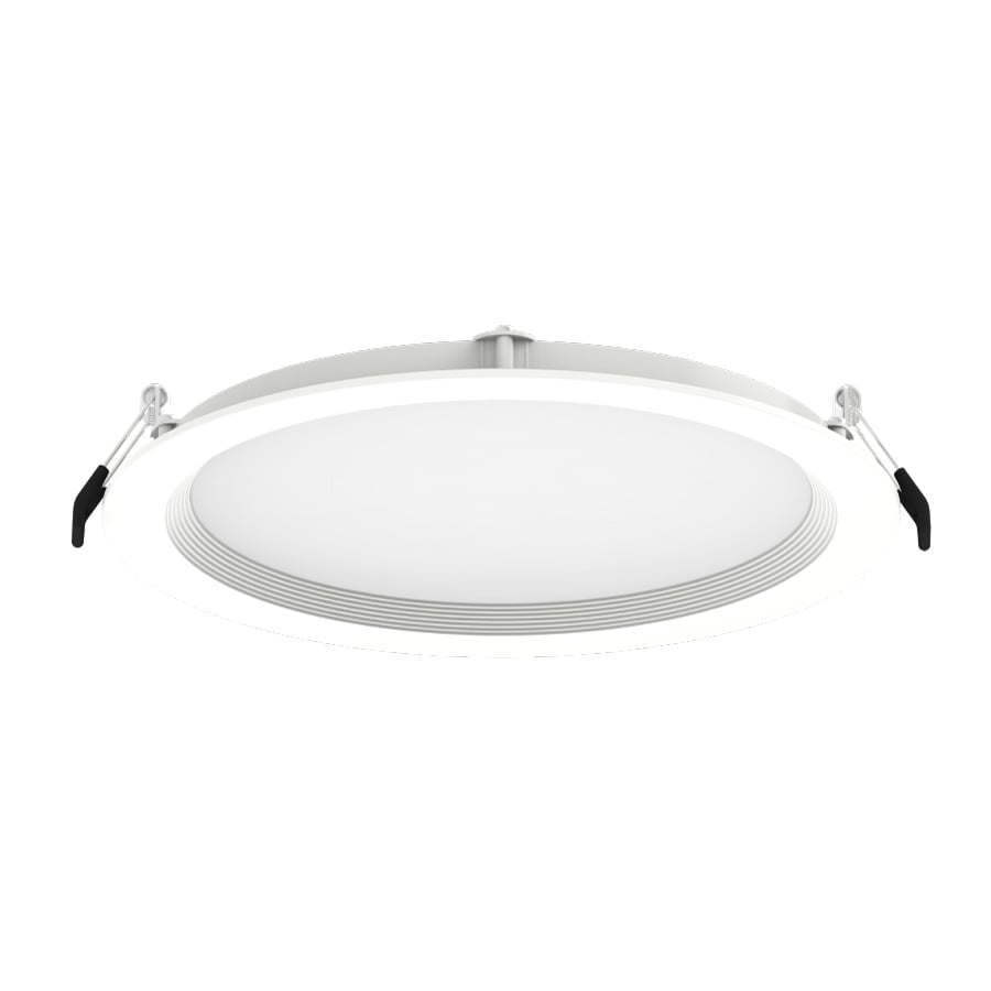 Recessed Downlights 1800 Lumens Wafer Edge-Lit 8W 8 Inches Round 90CRI Adjustable 2700/3500/4000/5000K 120V White Baffle