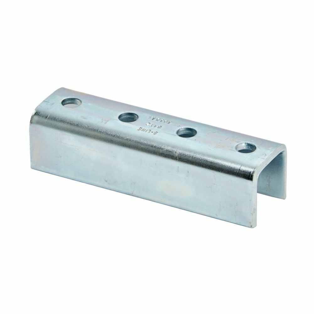 Eaton B-Line series clevis fitting, 1.62" H x 7.24" L x 2.12" W, Steel, DURA GREEN, 7/32" Gauge, Fits channel type B22 or B52A