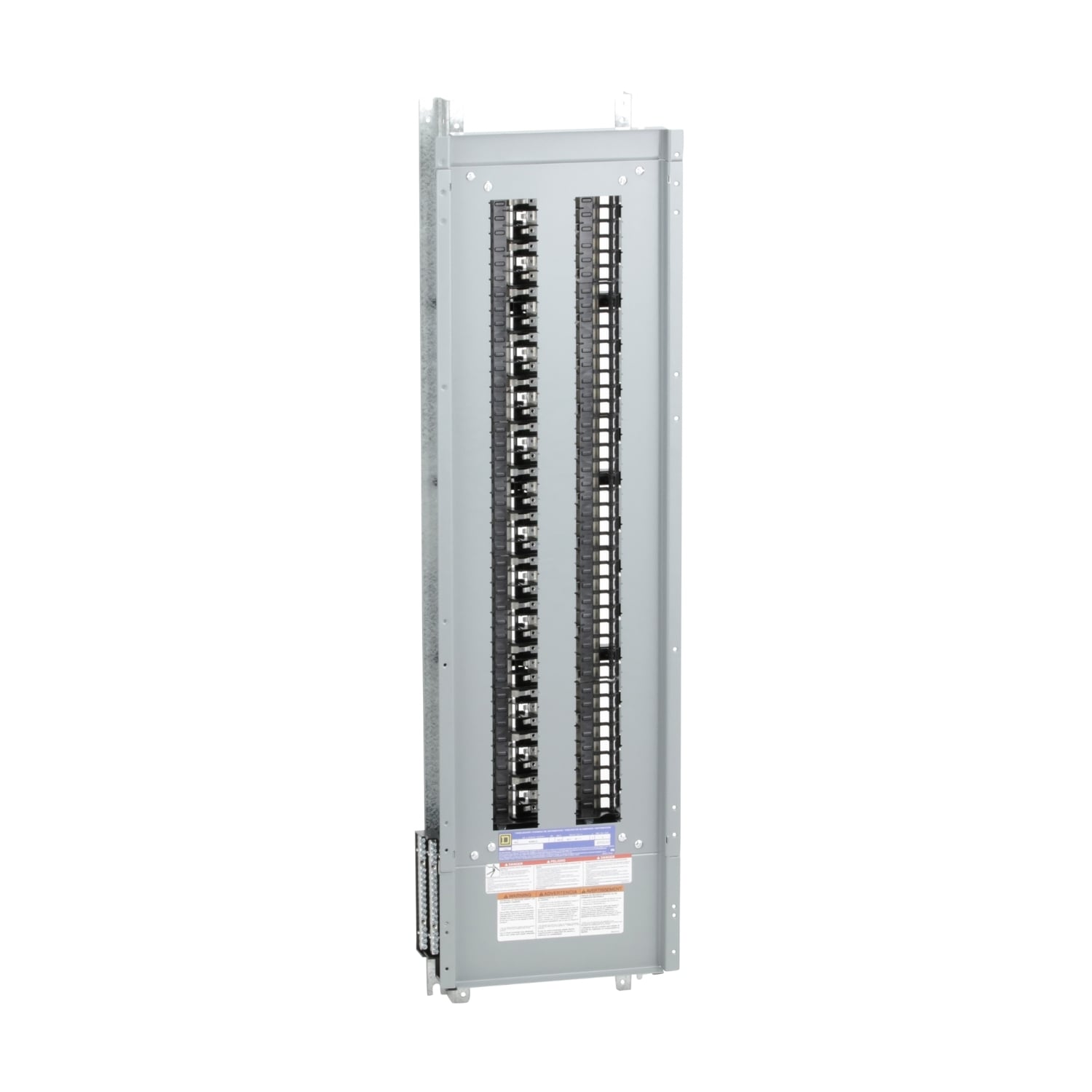 Panelboard interior, NQ, main lugs, 225A, Cu bus, 84 pole spaces, 3 phase, 4 wire, 240VAC, 48VDC