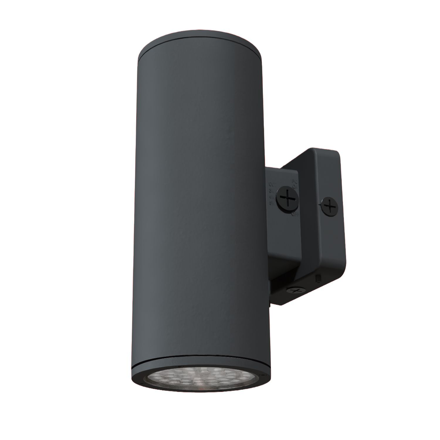 Wall Cylinder, wall mount, 1600-3600 Lumen, 15-30W, Selectable CCT: 3000,4000,5000K / 80CRI,120-347V, 50/60Hz, Photocell