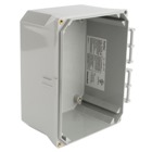 Circuit Safe Polycarbonate NEMA Enclosure with external hinge, 8 Inches x 6 Inches x 4 Inches