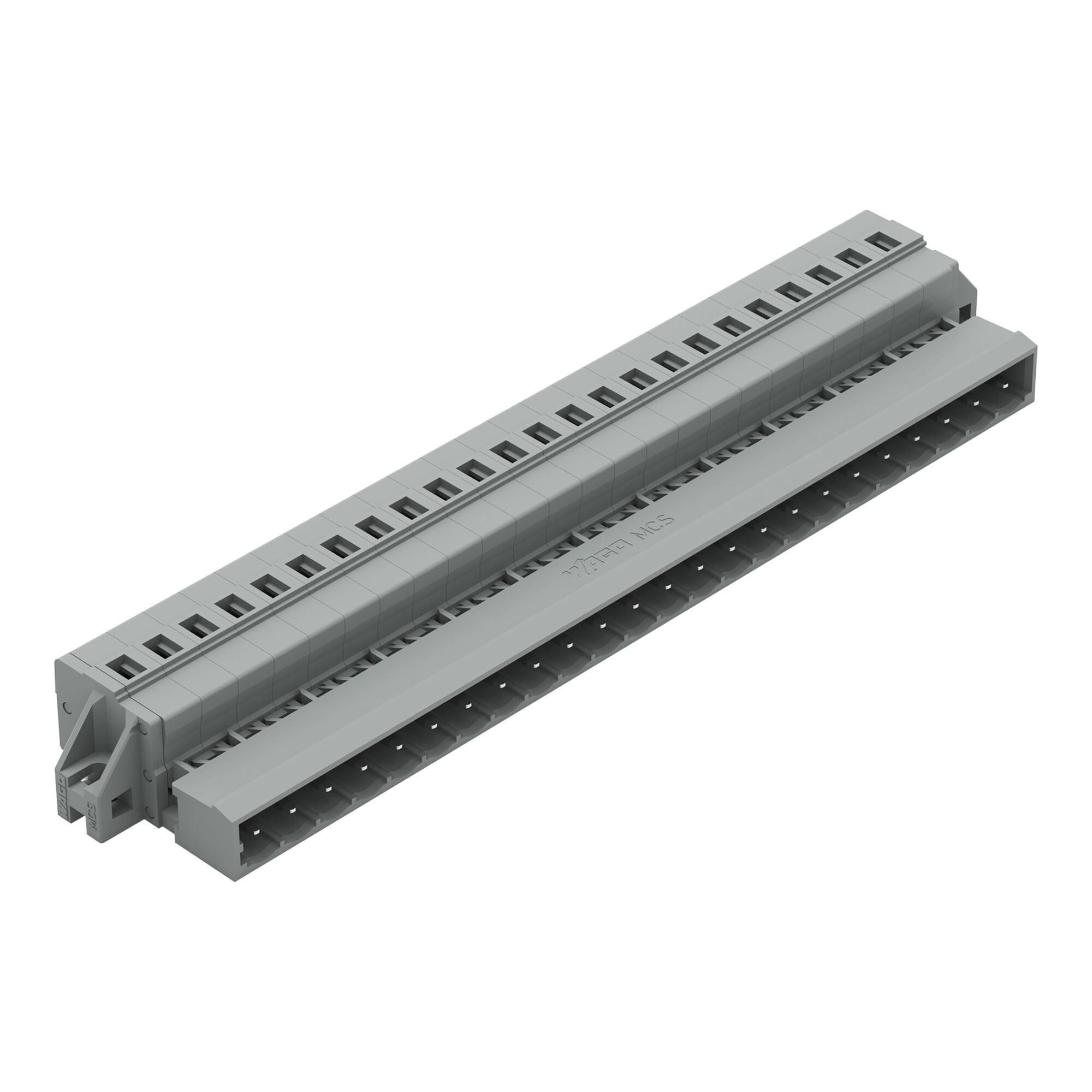 1-conductor male connector; CAGE CLAMP; 2.5 mm; Pin spacing 5 mm; 24-pole; clamping collar; 2,50 mm; gray