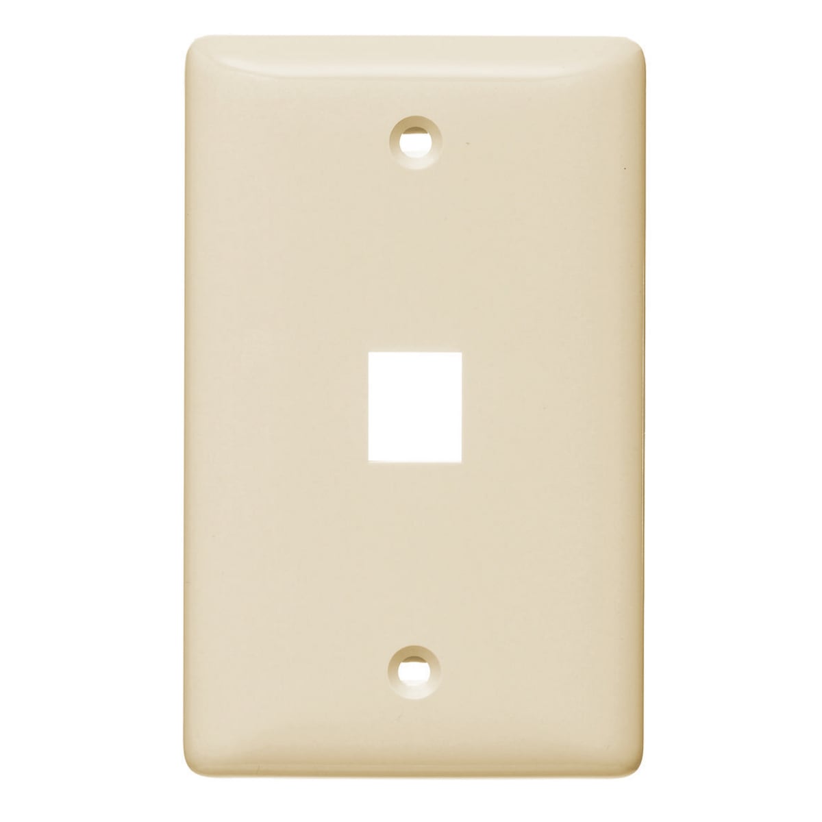 NetSelect Products, Wall, Without Label, 1-Gang, 1-Port, Light Almond