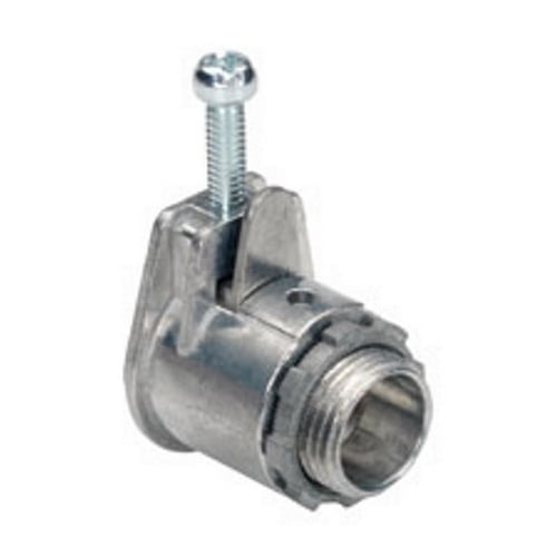 Connector, Strap, Single Screw, Zinc Die Cast, Trade Size 3/4 Inch