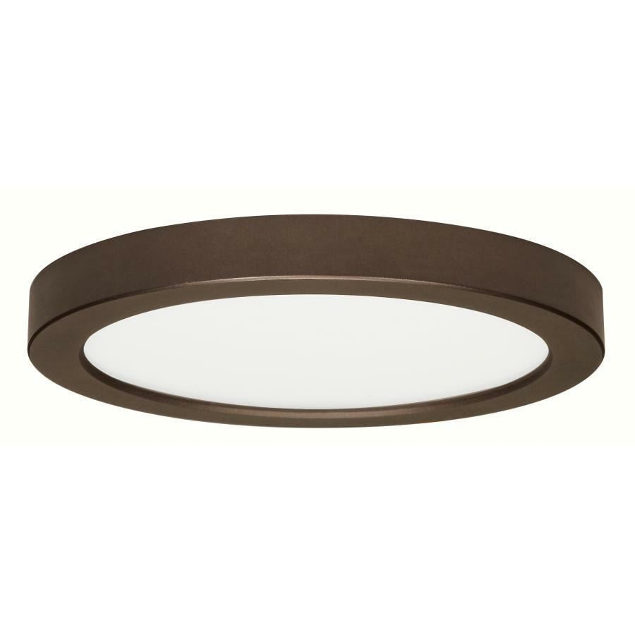 18.5 Watt - 9" Flush Mount LED Fixture - 2700K - Round Shape - Bronze Finish - 120 Volts