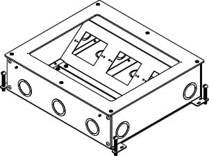 LRG CAPACITY ONGRADE FLOOR BOX 4IN