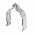 Eaton B-Line series strut pipe clamps and accessories, .104" height, 5.199" length, 1.25" width, Steel, Safety factor of 5, Include combination recess, O.D pipe conduit clamp, Stainless steel type 304