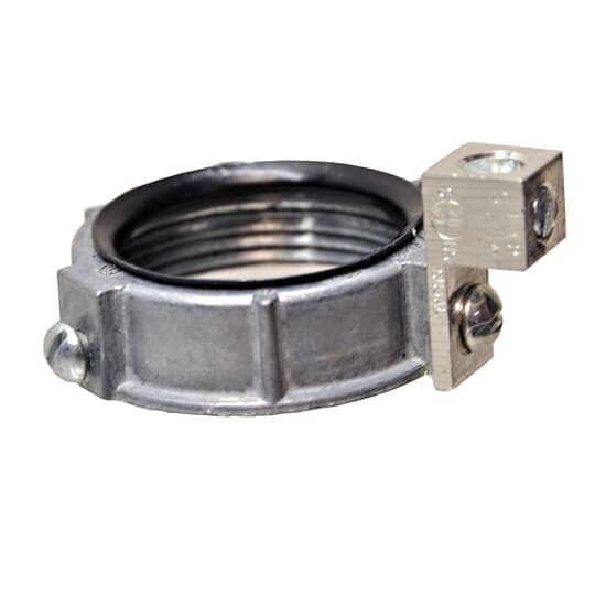 Bushing, Insulated Grounding, Trade Size 3/4 Inch, Grounding Lug Wire Size 14 AWG - 6 AWG, Die Cast Zinc, For use with Rigid/IMC Conduit.
