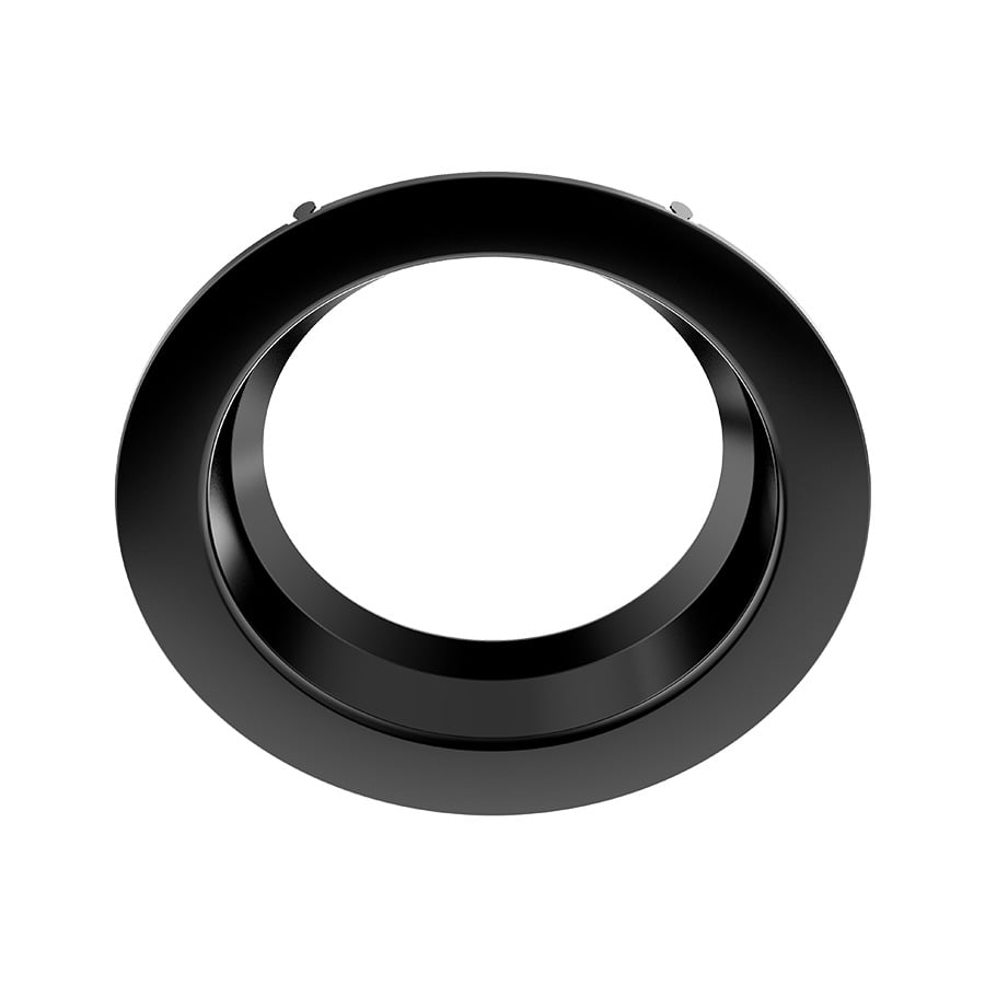 Commercial Downlight trim 8in 33w round smooth black