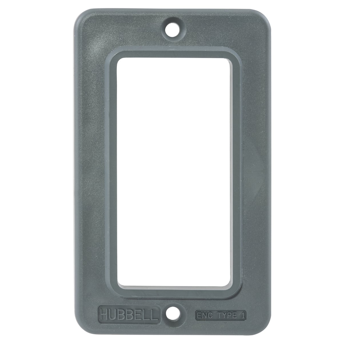 Hubbell Wiring Device, Straight BladeDevices, Portable Boxes, Standard, Plate Only, For GFCI Receptacles,Yellow, Single Pack
