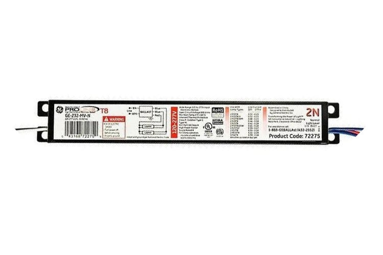 GE UltraMax, 60 Hz, Normal Ballast Factor, Instant Start, 9.5 IN Length, 1.3 IN Width, 1.18 IN Height