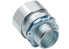 1" Made in the USA Steel Rigid Conduit Compression Connector